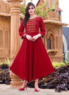 MANNAT Latest Designer Fancy Wear Rayon Kurti Collection